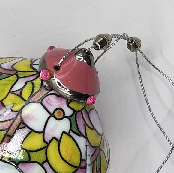 Pink Dogwood Bradford Editions Louis Tiffany Heirloom Porcelain Ornament 2001 - Picture 6 of 10